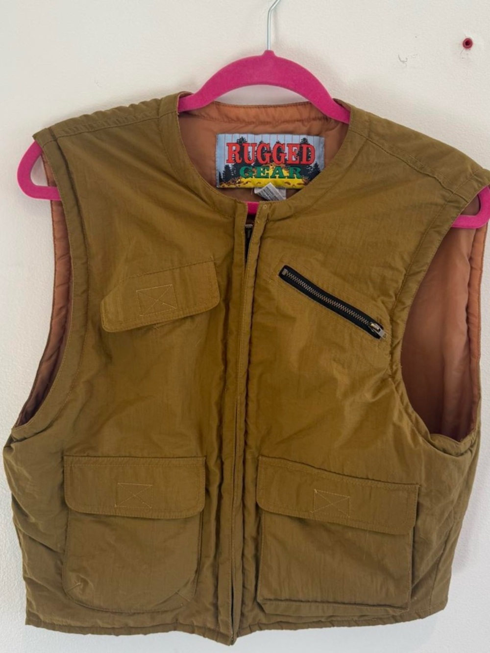 Vintage Utility Vest Workwear Outdoor Outerwear Indie Streetwear Medium